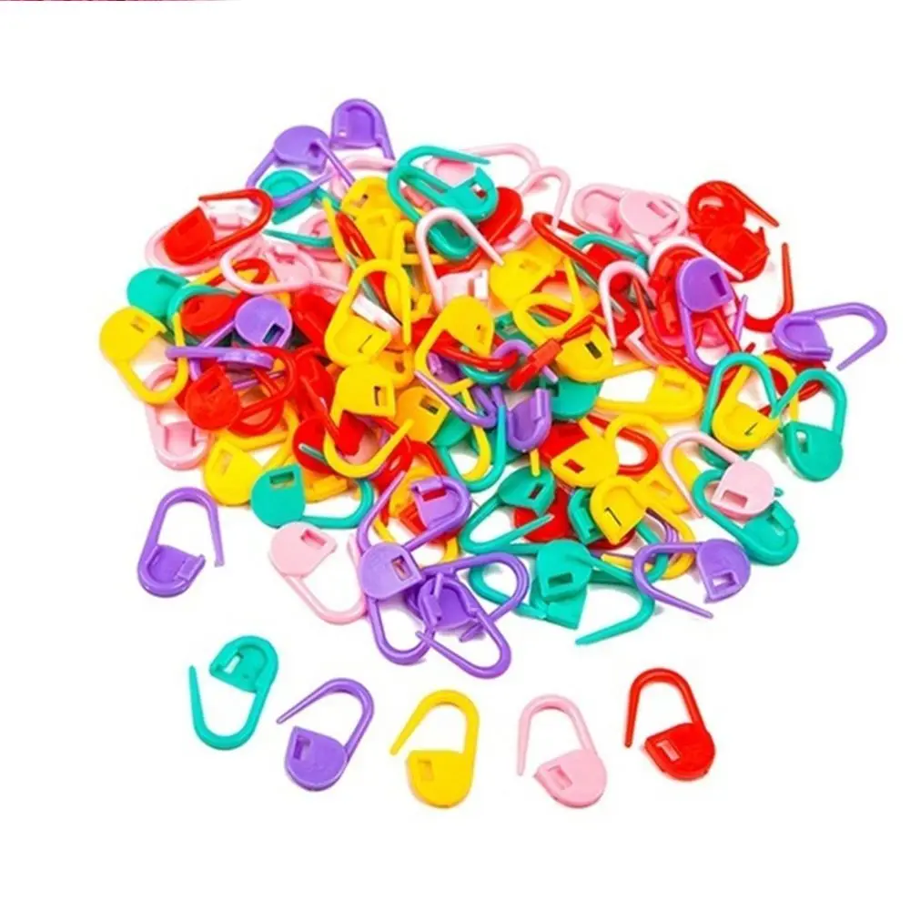 100/120PCS Plastic Hot Locking Stitch Tools Markers Needle Clip Knitting Accessories Crochet Hook kits Sewing supplies