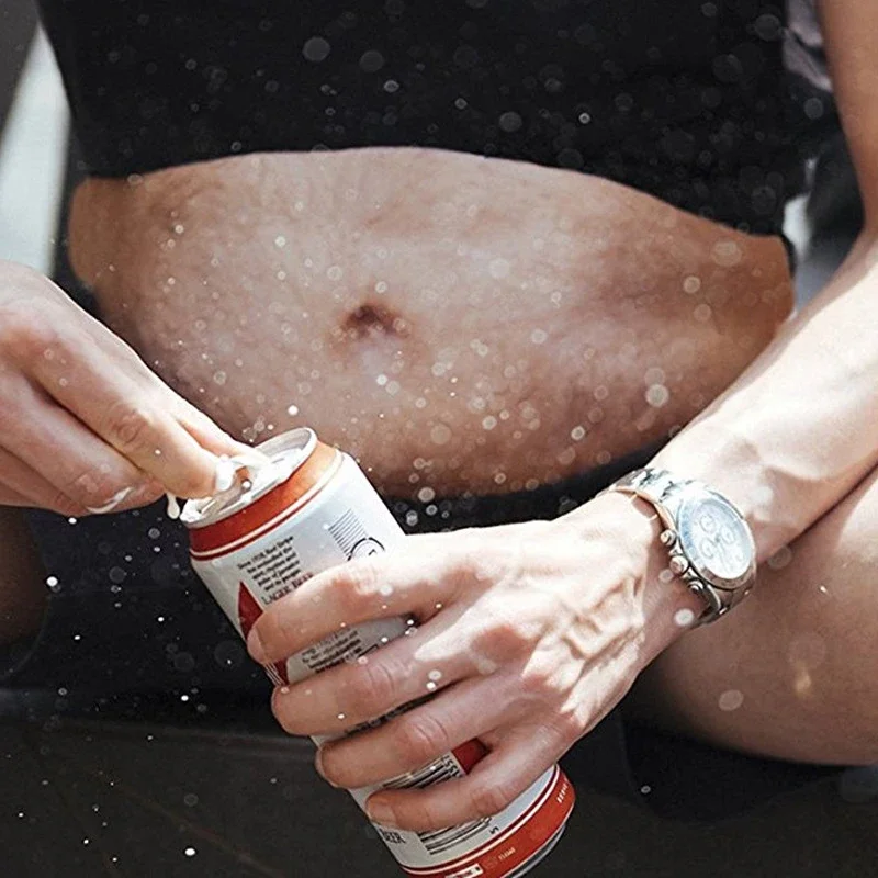 3D Belly Waist Bag PU Novelty Men Beer Belly Waist Bag Travel Mobile Phone Anti-theft Storage Bag Waist Bag Belt Bag Purse