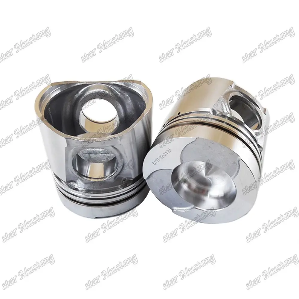 4D105 S4D105-5A S4D105-5B PC220-2 PC220LC-2 Piston 6137-32-2110 6137-32-2010 Suitable For Komatsu Engine Parts