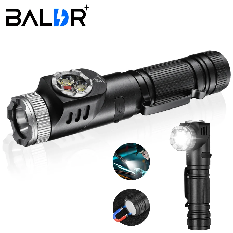 BALDR F30X Powerful LED Flashlight 1500Lumen 21700 USB Rechargeable SST40 LED Work Light Emergency Camping Lantern