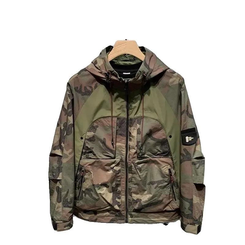 

Men's Seasonal Outdoor Camouflage Tactical Jacket with Multiple Pockets Waterproof Tear Resistant Fabric Sports Top for Summer