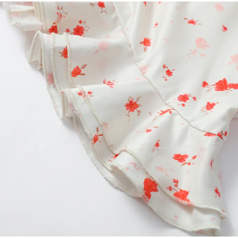 Lady Flare Puff Sleeve V Neck Mini Dress Women Floral Print Sexy Ruched Hem Bodycon Chic Dresses 2026 Party Summer Gowns Petite S3f1855c16b384704be77d83e9c7dbabak