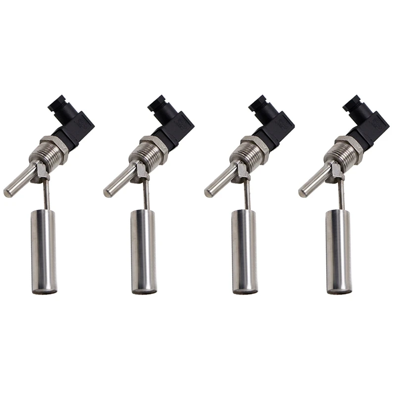 

4PC Liquid Float Water Level Sensor Side Mount Float Switch Safe Stainless Steel Under 220V