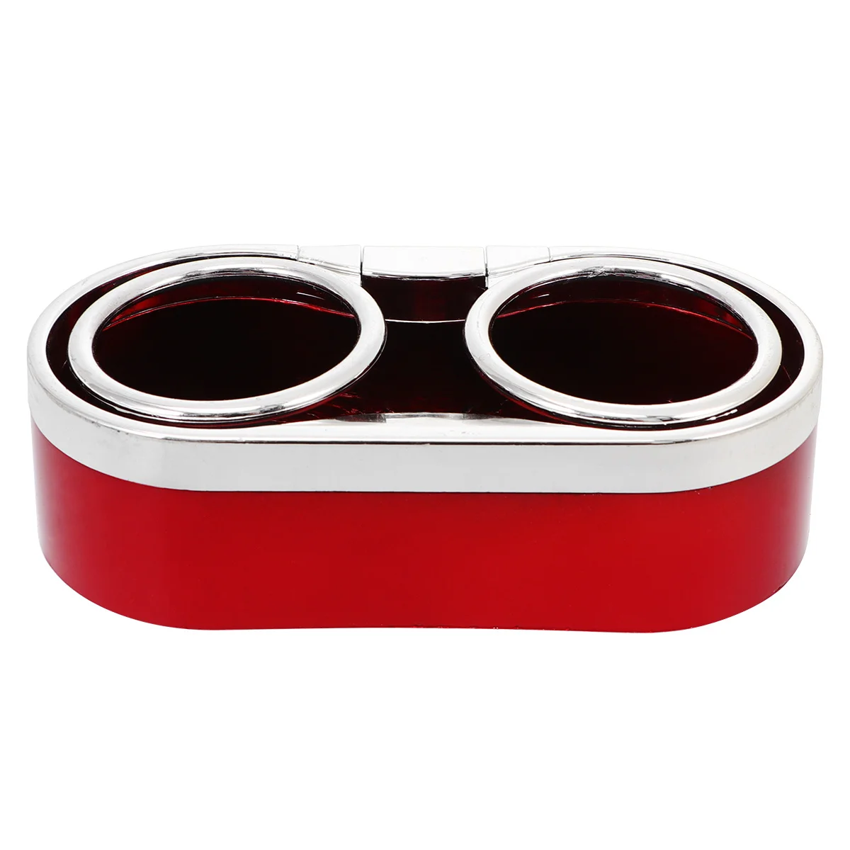 

1pc Double Cup Holder For Car Durable Plastic Drink Storage Rack Red Multi-Function Back Seat Floor Beverage Holder For Trucks