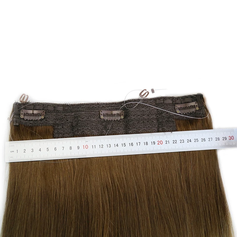 Ali Queen Hair Straight Fish Line Human Hair Extension 12\