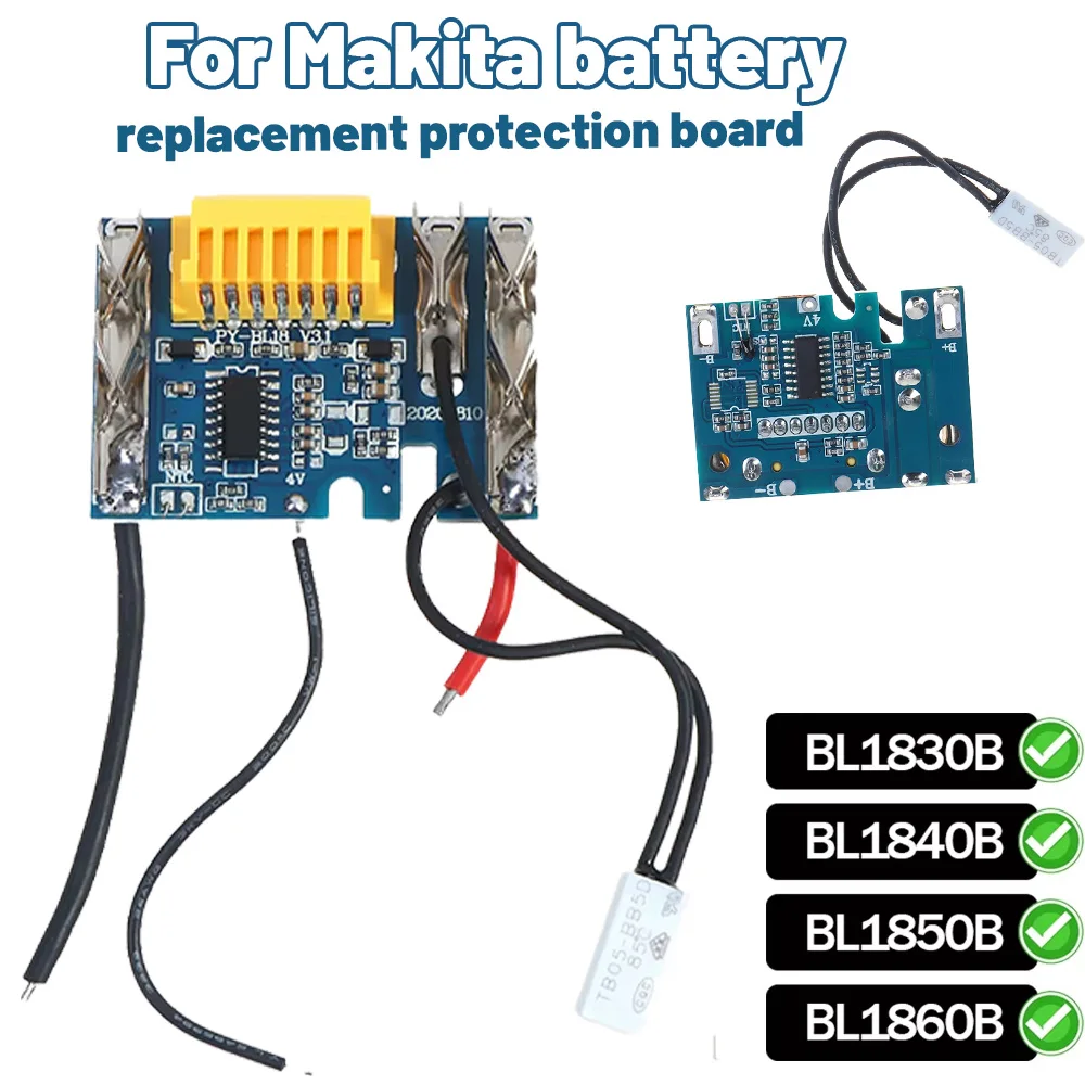 

18V Battery Chip PCB Board Replacement for Makita BL1830 BL1840 BL1850 BL1860 Power Tool Battery Charging Protection Board