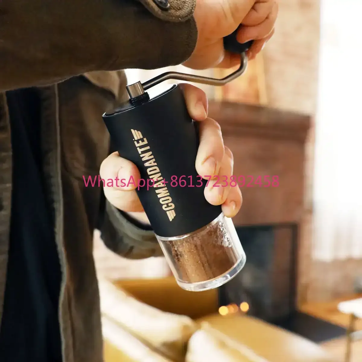 Comandante German Commander C40 Hand cranked Bean Grinder MK4 Hand brewed Coffee High Nitrogen Steel Knife Head ATOM