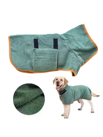 New Dog Bathrobe Absorbent Pet Quick Drying Bath Towel Dog Bath Towel Large Small Dogs Clean Absorbent Bathrobe Cat Pet Products