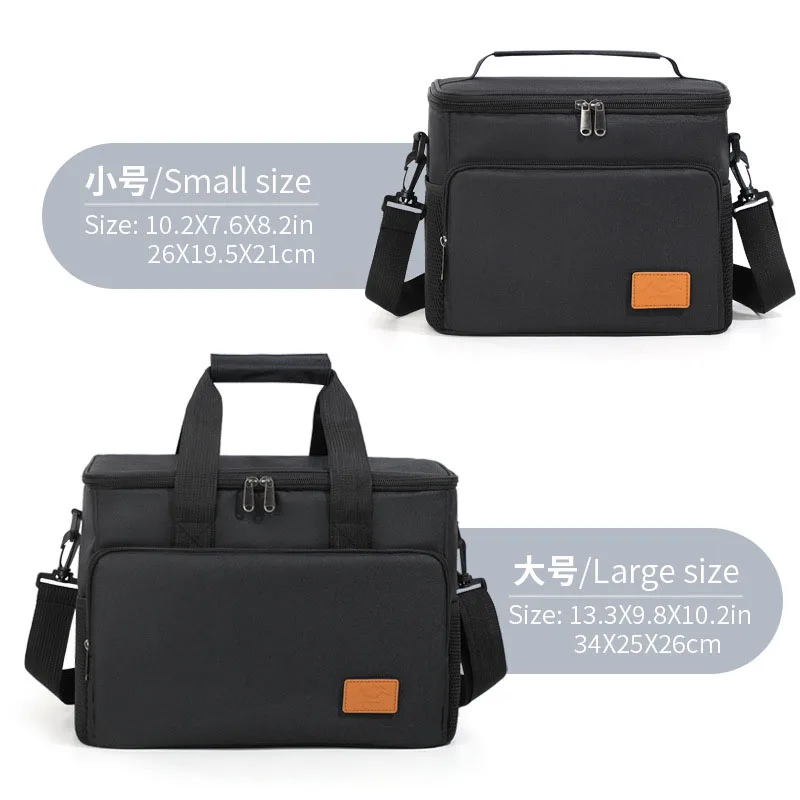 M/L Picnic Box Thickened lunch bags insulated bento bag Oxford heat-pressed leak-proof aluminum foil picnic bags cooler bag