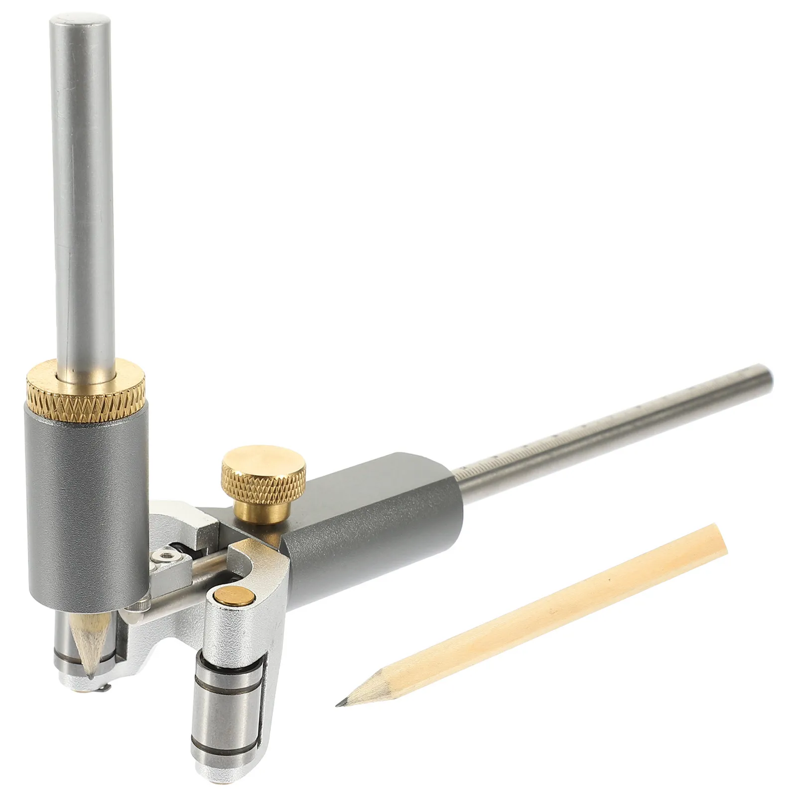 1Pcs Automatic Scriber 0-120Mm Two-in-One Curved Parallel Line Tool Sturdy Woodworking Accessory Fast Accurate Measurement