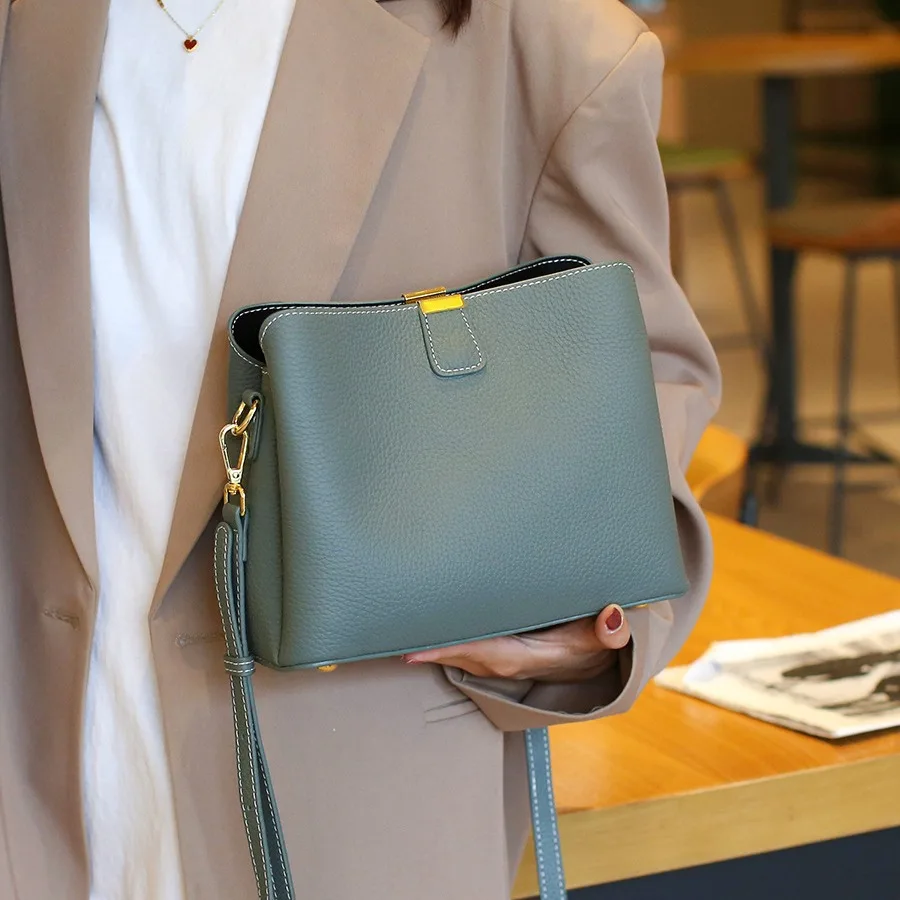 

Новая женская сумка универсальная, стильная, простая кожаная сумка, женская сумка через плечо