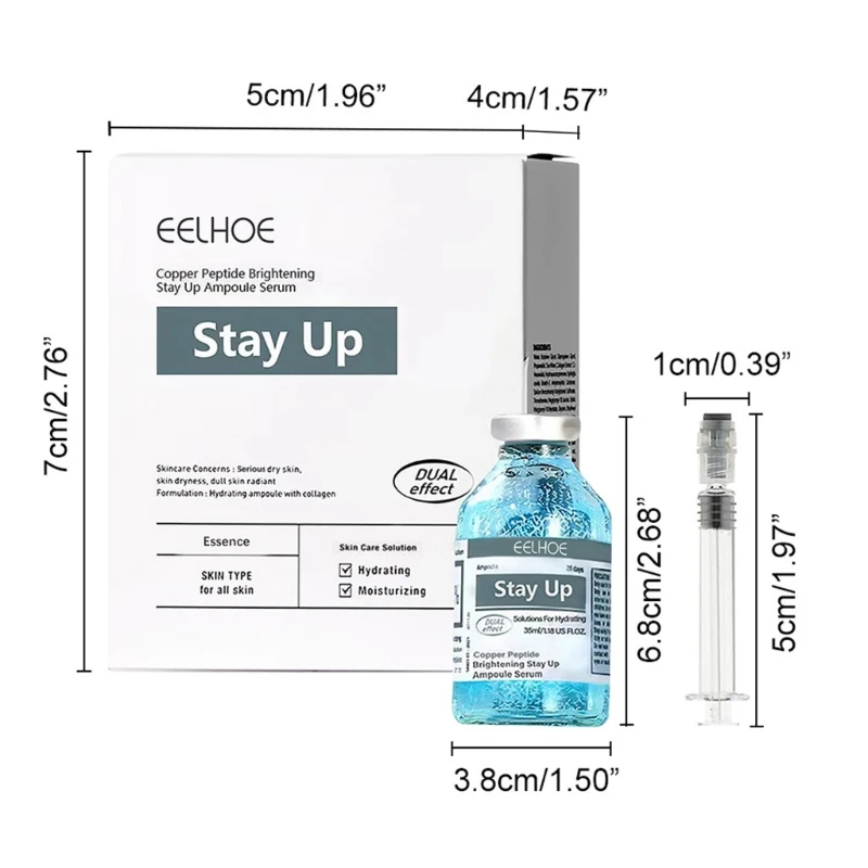 Siero all acido ialuronico Cura della pelle del viso Siero per viso Riduce le rughe del viso fine Illumina