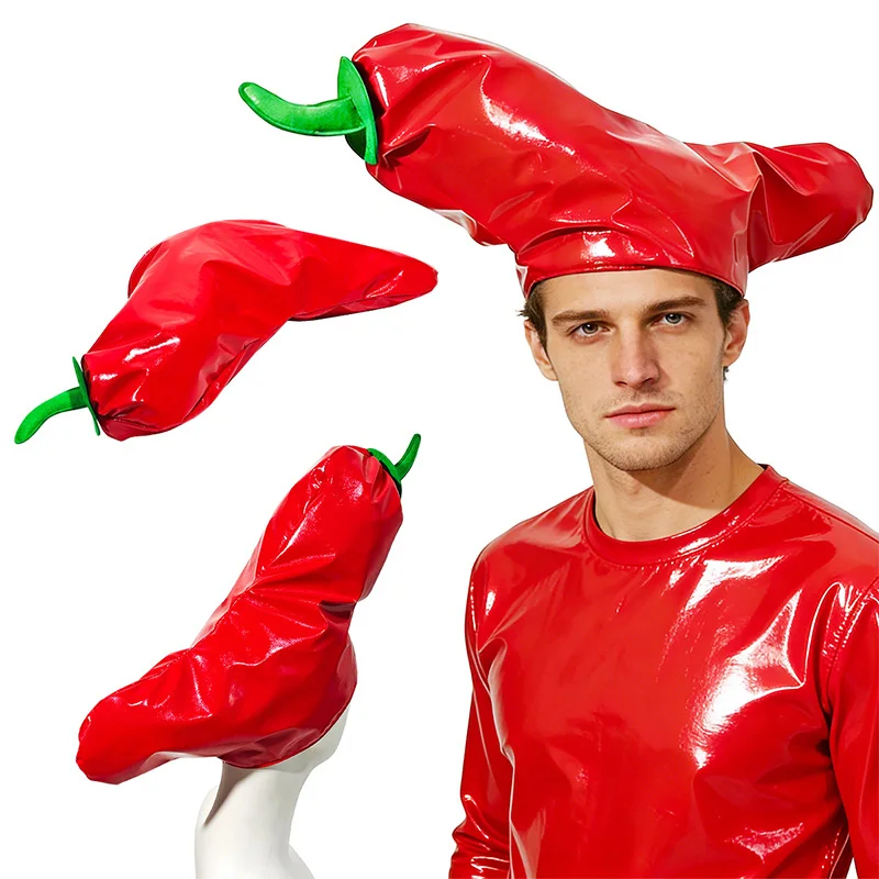 Creative Tentacle Shaped Party Hat Masquerade Funny Carnival Hat Headwear Imitation Food Chili Cap Party