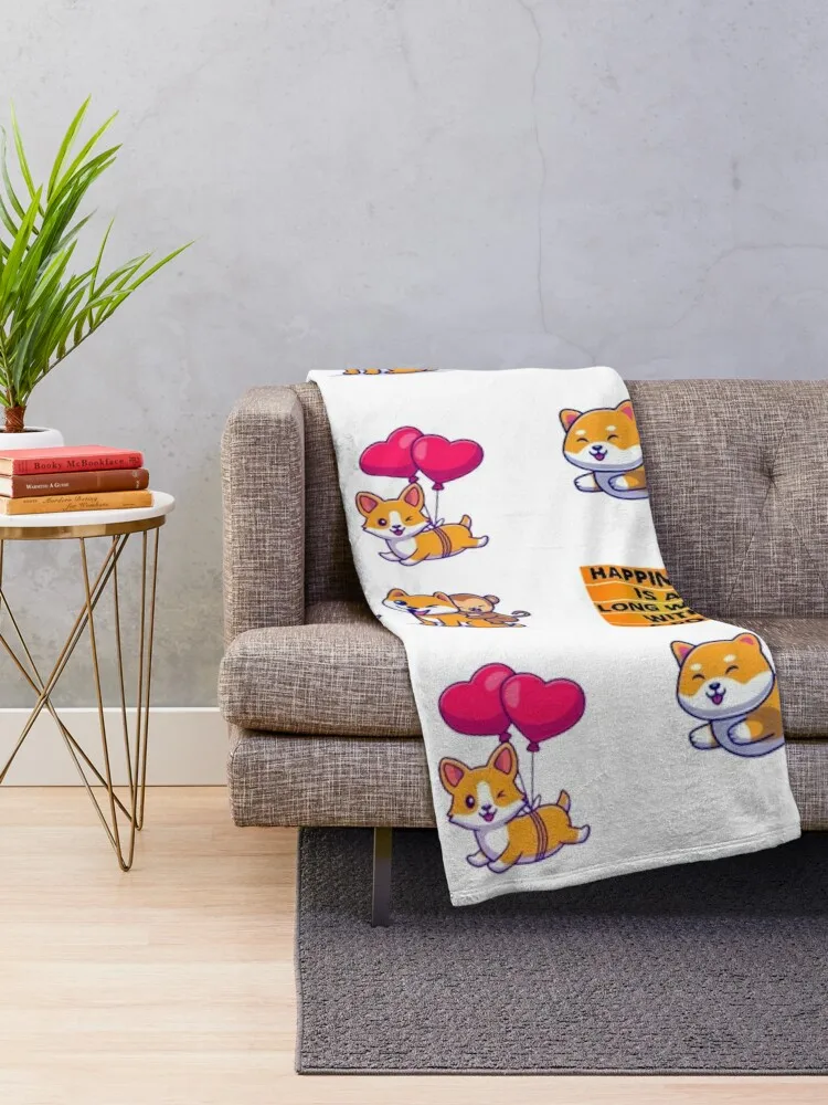 Baby Doge coin 4-pack of dogs with text Throw Blanket Luxury Throw blankets and throws for babies Blankets