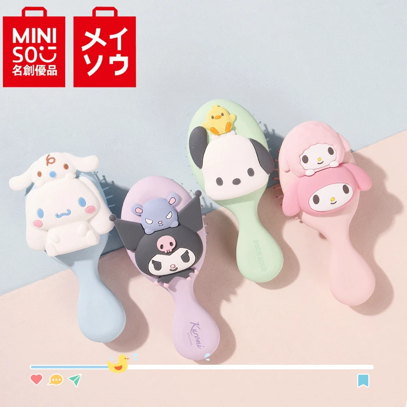 

Miniso Sanrio Kuromi Hello Kitty Cinnamoroll расческа Kawaii милый аниме мультфильм подарок на день рождения девочка Косплей анимация периферийные Ins