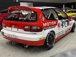 For 1991--1995 Honda Civic EG6 GEN 5 Hatchback SPOON High Quality FRP Material Gloss Black Spoiler Trunk Boot Wing Spoiler