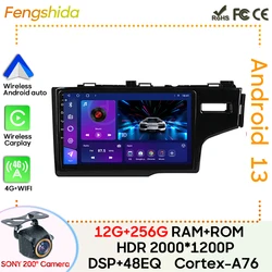 For Honda Fit 3 GK GH Jazz 2013 - 2020 Car  Radio Carplay NavigationGPS Stereo Android Auto Bluetooth Multimedia Player 5G Wifi