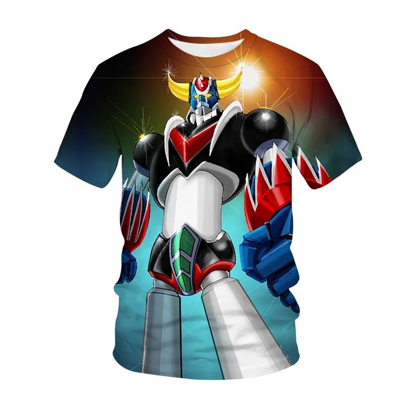 Anime Grendizer T-Shirts UFO Robot Goldorak 3D Print Streetwear Men Women Fashion T Shirt Kids Tees Tops Harajuku Boys Clothing - view 4