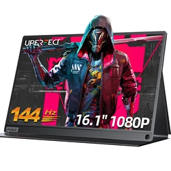 Moniteur de jeu portable UPERFECT 144 Hz Écran LCD FHD 16,1