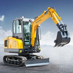 Mini Crawler Excavator 2.5 ton With Cabin Chinese 3 Ton Hydraulic Mini Digger For Farm Excavators 2 Ton For Home And Garden Used