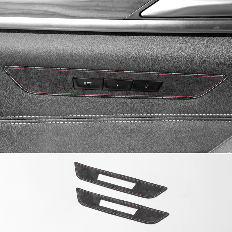 Hecho de Alcantara para BMW 5 Series G30 G38 6GT Panel funcional lateral de pegatina embellecedora de asiento de coche accesorios de personalización Interior