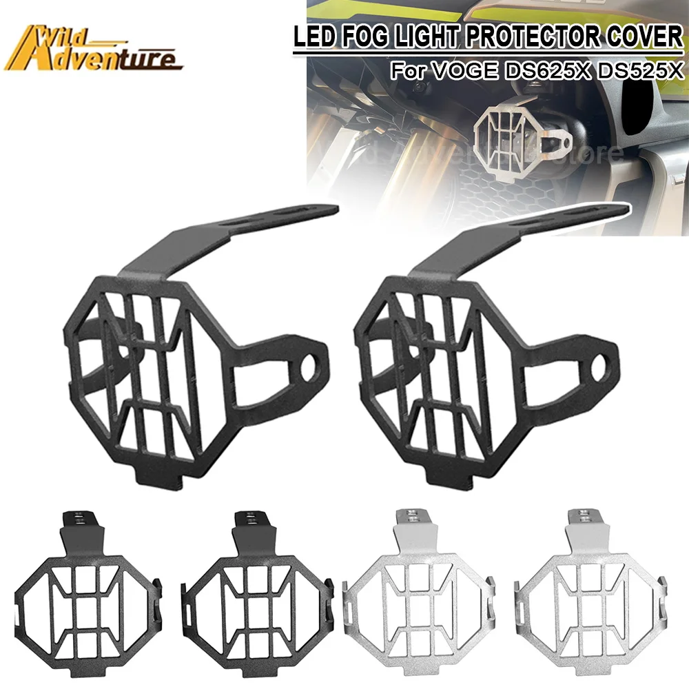 625DSX 525DSX Motorrad LED Nebel Licht Schutz Schutz Lampe Scheinwerfer Hilfs Licht Abdeckung Für VOGE DS625X DS525X DSX625 DS800X