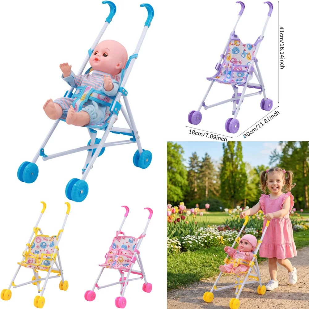 

Кукла мини-тележка милая прогулочная тележка детский реквизит для ролевых игр аксессуары для кукольного домика для куклы 30 см и 14,5 дюймов, детские игрушки подарки DIY