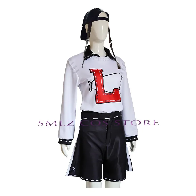 Game Identity V Cosplay Anime Lily Barrier Costume Cheerleader Uniform Hat Wig Set Halloween Party Role Play Outfit for Woman