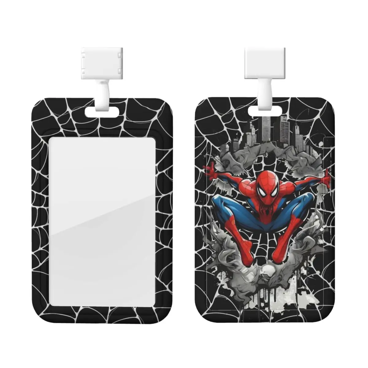 

Custom Red Spider Wall Lanyard ID Protector Badge Card Unisex Student Campus Lanyard Cards Holder Credentials Accessories