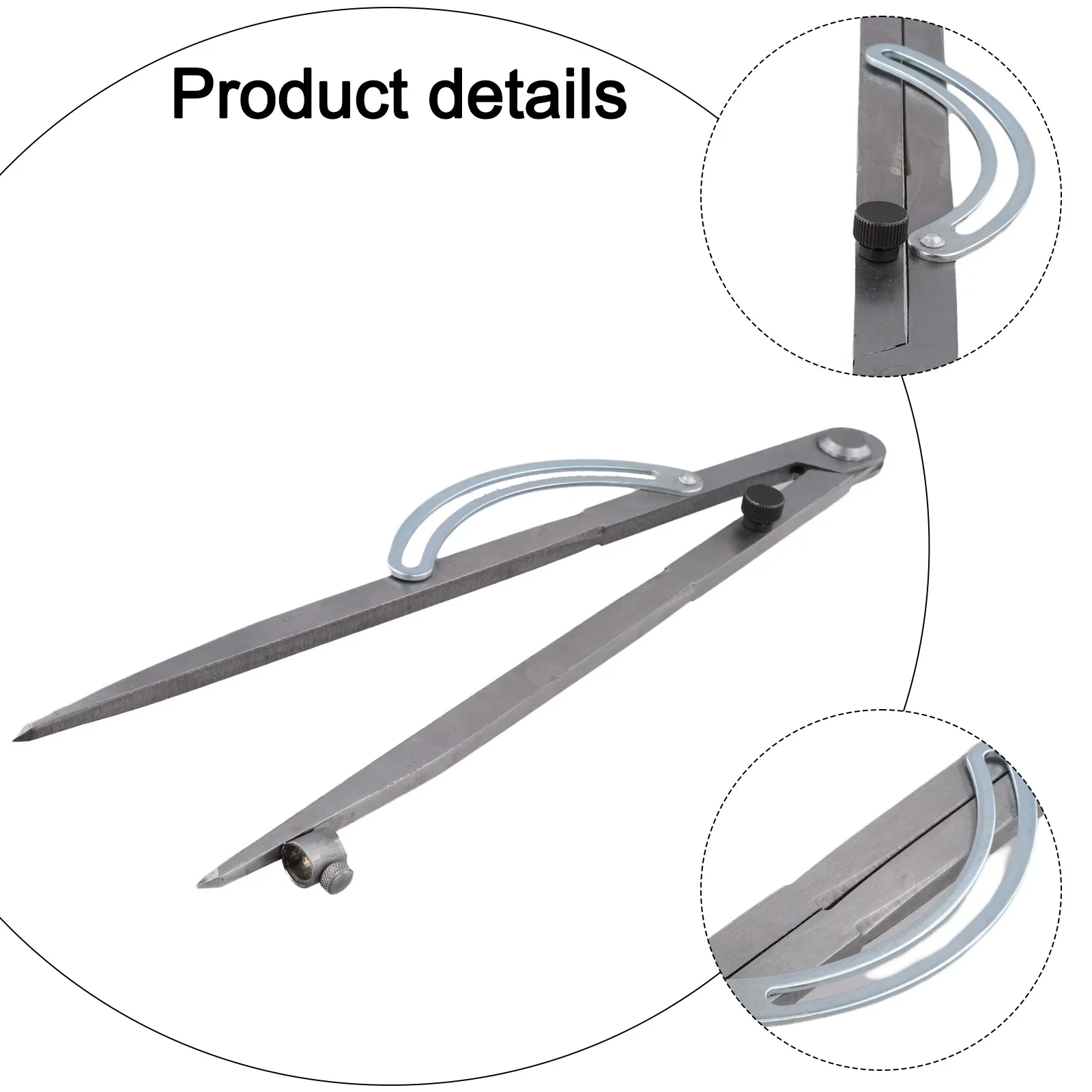 Adjustable Metal Scribe Tool Drafting Tool Scribe Tool Multi-purpose Tool Precise Measurements Quick Leg Adjustments Size 300mm