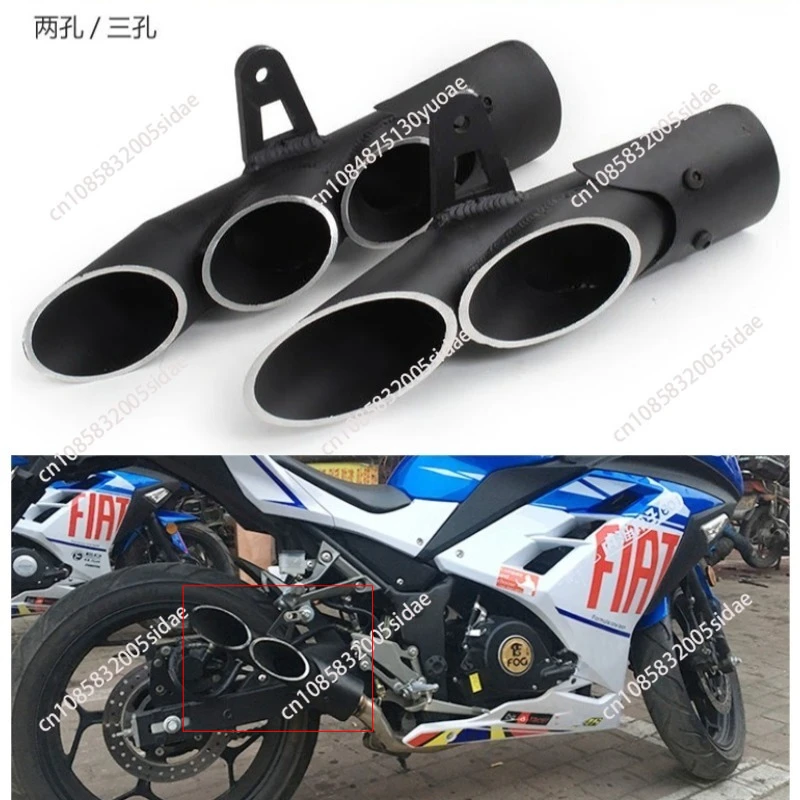 

Universal 51mm Slip-on Motorcycle Pit Bike Exhaust Pipe Muffler R6 For Honda Yamaha Suzuki Kawasaki Benelli