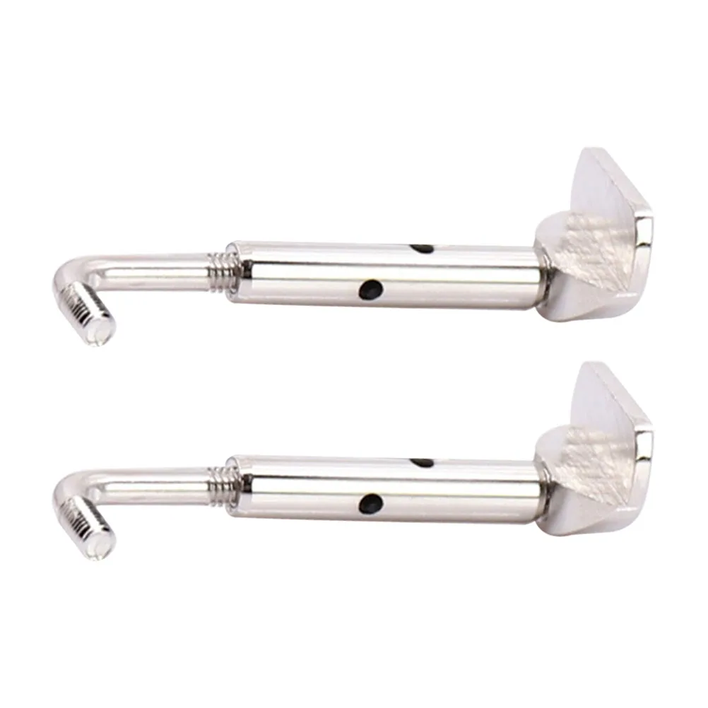 

2pcs Violin Chinrest Screws Zinc Alloy Smooth Polished Rustproof Durable Easy Install Violin Parts Accessories