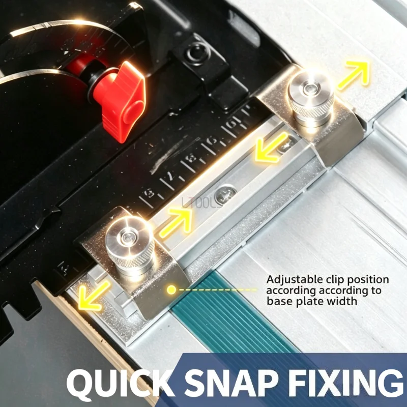 Woodworking Trim Router Guide Rail Set - Aluminium Alloy Precision Cutting Track for Electric Trimmer DIY Woodworking Projects