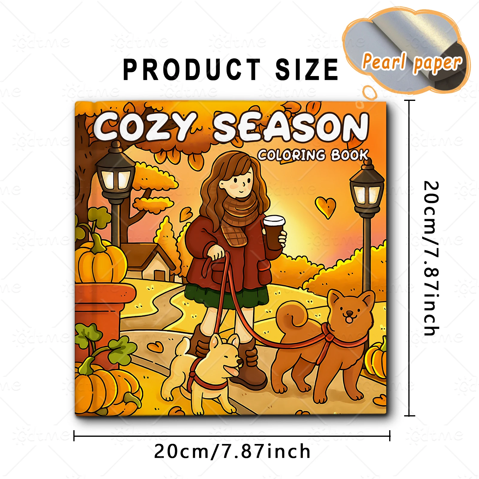 COZY SEASON Malbuch für Erwachsene mit einfachen Cartoon-Mustern zur Entspannung, DIY-Mal- und Zeichenbücher