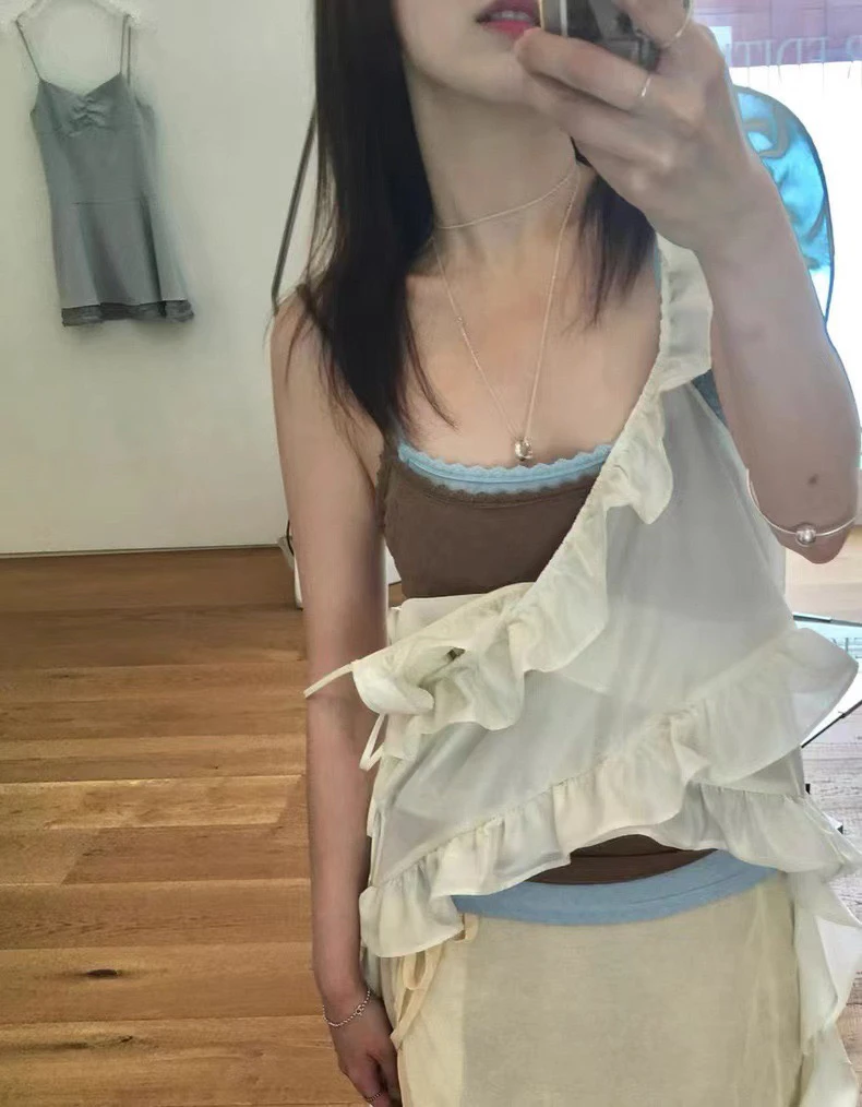 صيف جديد PREON Ele الدانتيل تقليم الأعلى تنوعا الملابس الداخلية الأزهار تصميم الكورية Sle سترة غير رسمية حزام المرأة Faion #5