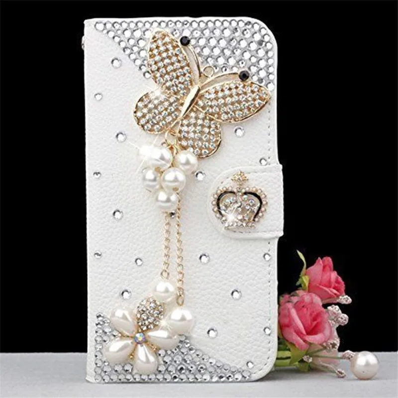 

Luxury Bling Crystal Rhinestone Wallet, Leather Purse, Flip Card Pouch, Stand Cover for iPhone 15Plus, 14Pro, 13, 13Pro Max Case