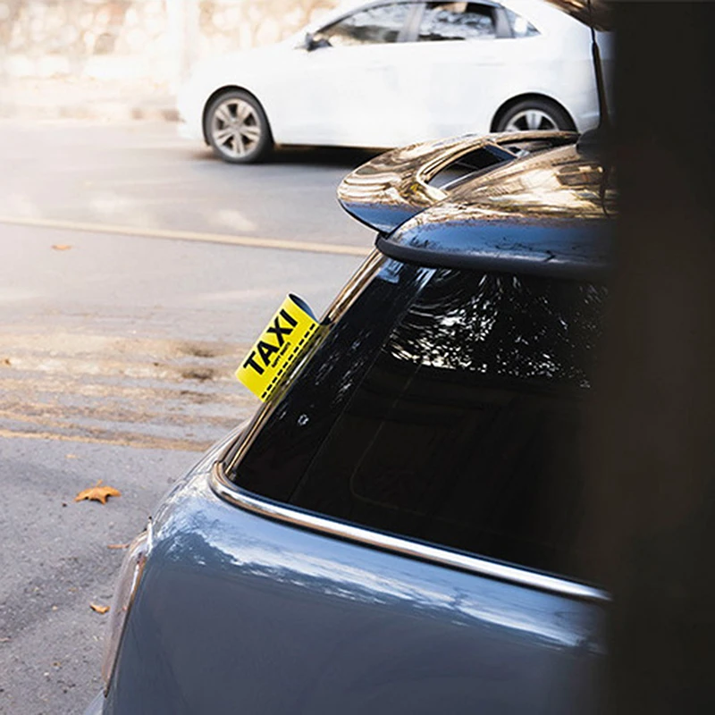 ملصق سيارة أجرة مزيف من الفينيل ، أصفر ، خارجي ، ملصق سيارة ، دراجة ، ضبط دراجة نارية ، نافذة ، زجاج أمامي ، زخرفة مركبة ، سحر