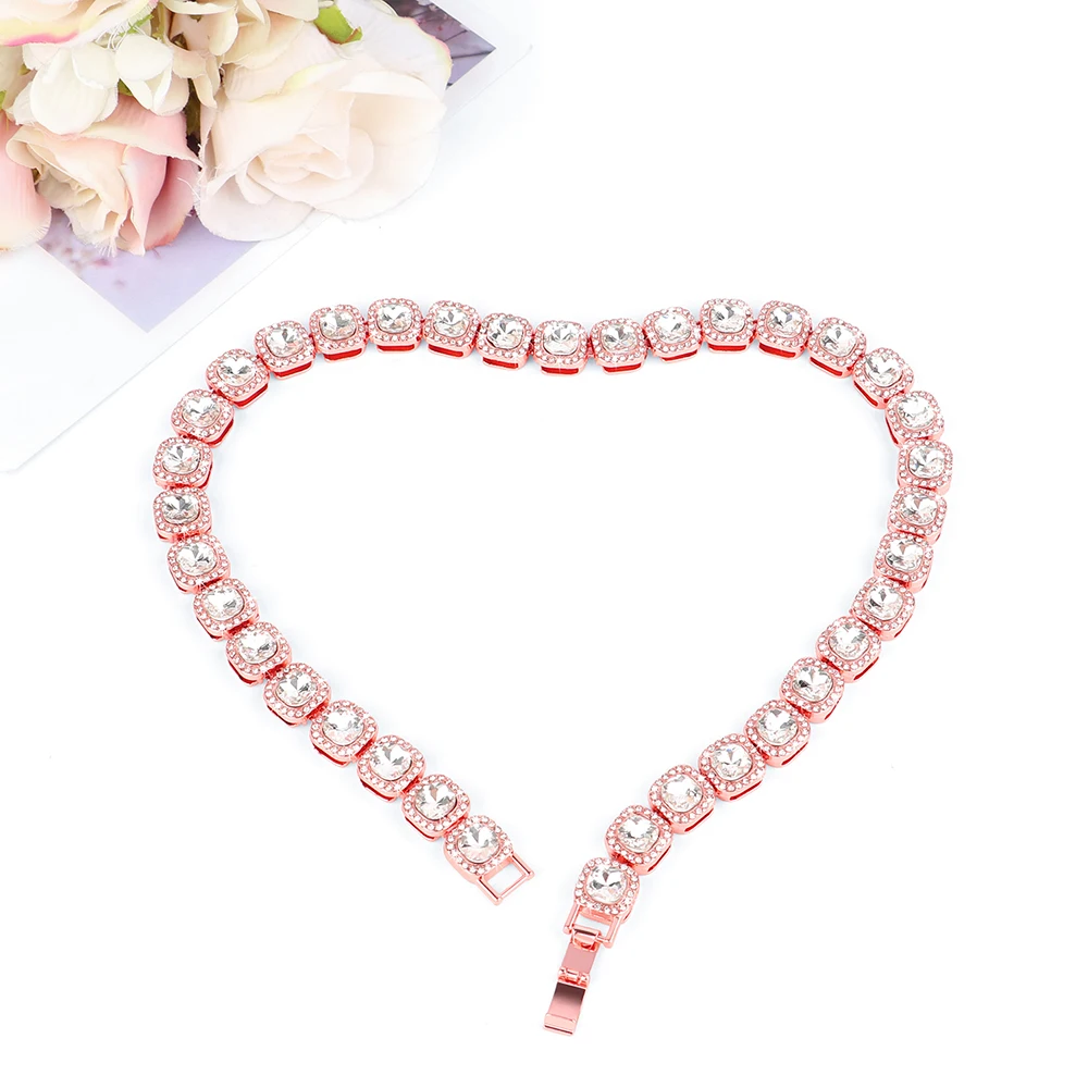 Bling Rhinestone Cat Collar Luxury Diamond Small Dog Cats Chain Collars Shining Puppy Chihuahua Party Necklace Pet Accessories