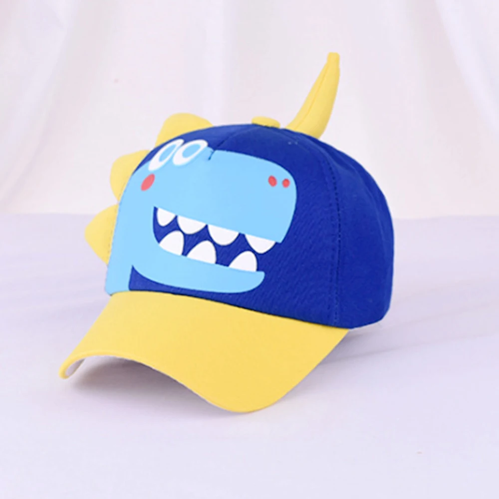 3D Cartoon Dinosaur Baseball Cap Spring Summer Net Hat Color Matching Sun Visor Peaked Caps For Kids 3-8 Years