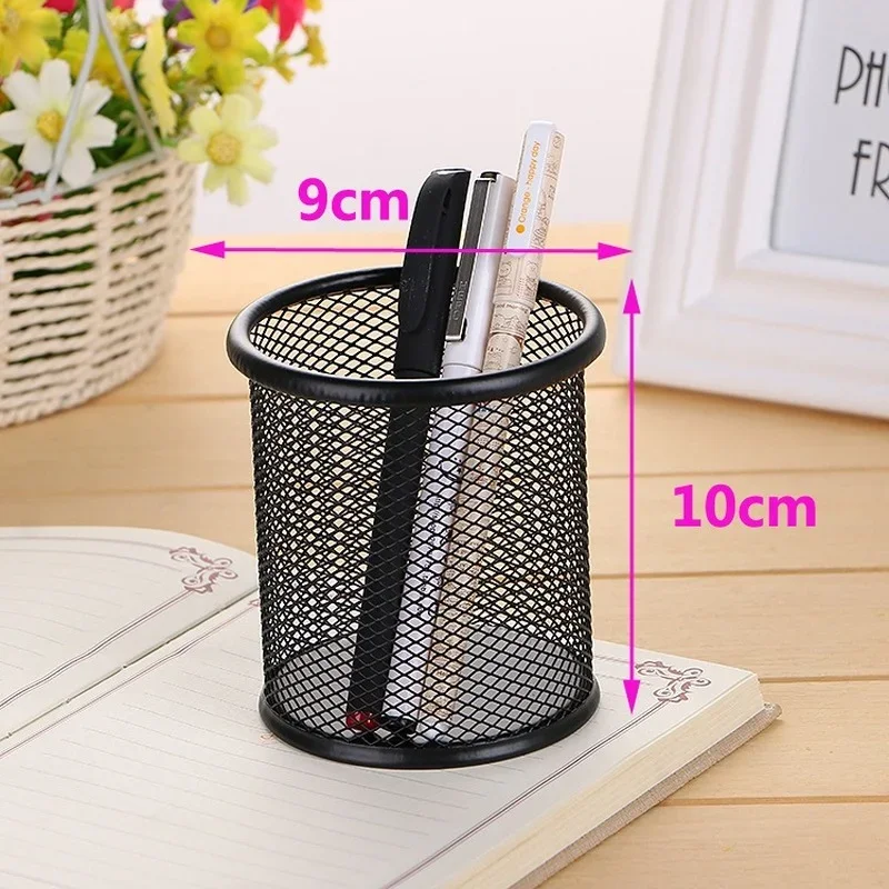 Cosmetics Makeup Brushes Storage Box Cylindrical Case Storage Lipstick Brush Pen Holder Organizer Wrought Iron Pen Storage