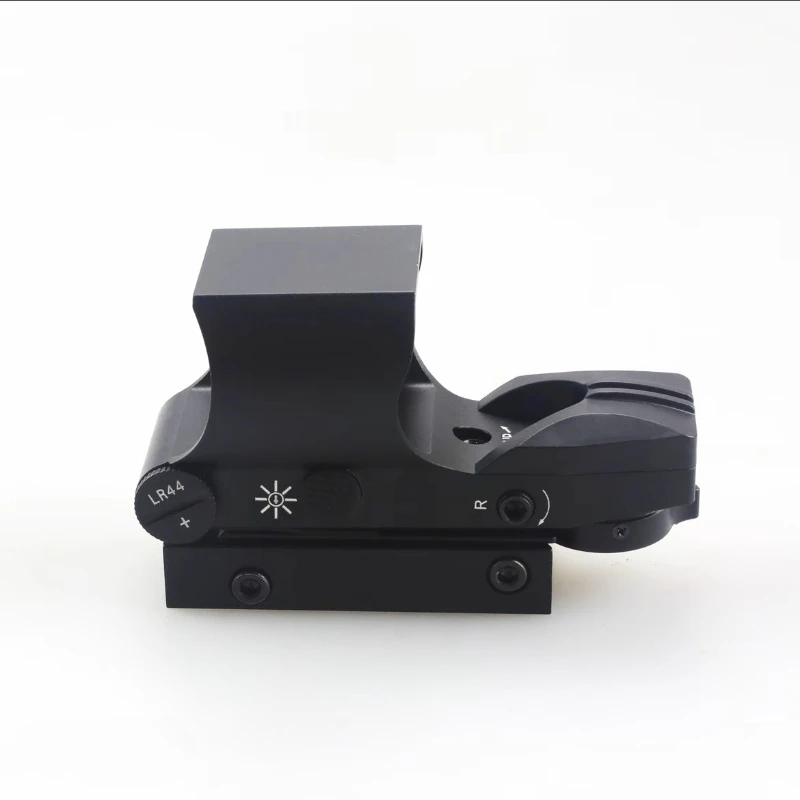 1X Non-Magnification Metal Red Dot Sight, Wide FOV 4-Speed Iris Adjustable Illuminated Scope, Outdoor Decorative Toy Model