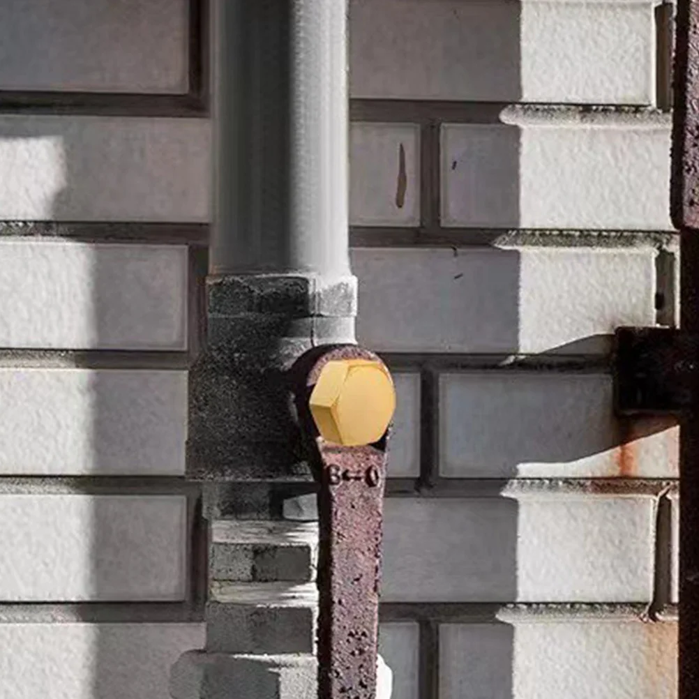 

6Pcs Water Pipe End Caps Brass Female Threaded Blanking Plugs Rubber Sealed Garden Hose Stopper Outdoor Faucet Protector