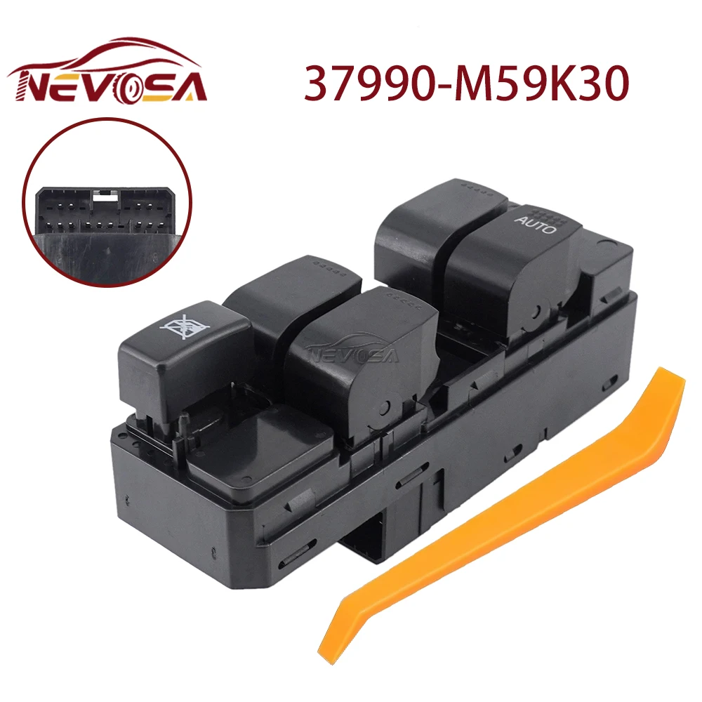 NEVOSA Power Master Window Switch Button 37990M59K30 37990-M59K30 For MARUTI SUZUKI Wagon R Zen Estilo Stingray