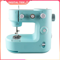 Easy for Beginners Compact Portable Electric Sewing Machine, Dual Mode, Adjustable Speed, LED Light, Automatic Thread Winding