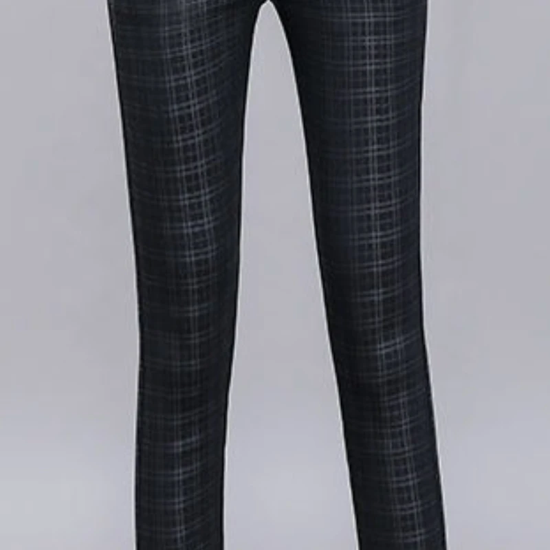 2025年秋冬 ブラック レディース ハイウエスト スキニー アウターレギンス ブラックパンツ レディース トラウザーズ 快適な履き心地