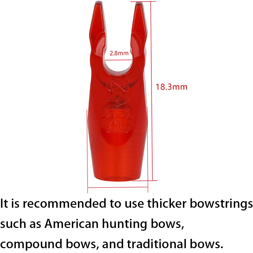 50 قطعة دبوس الرماية نوك 4.2 مللي متر/6.2 مللي متر مكافحة القتال السهم الذيل PIN2 السهم نوك عدم التماثل القوس السهم الهدف اطلاق النار هانت اكسسوارات #3