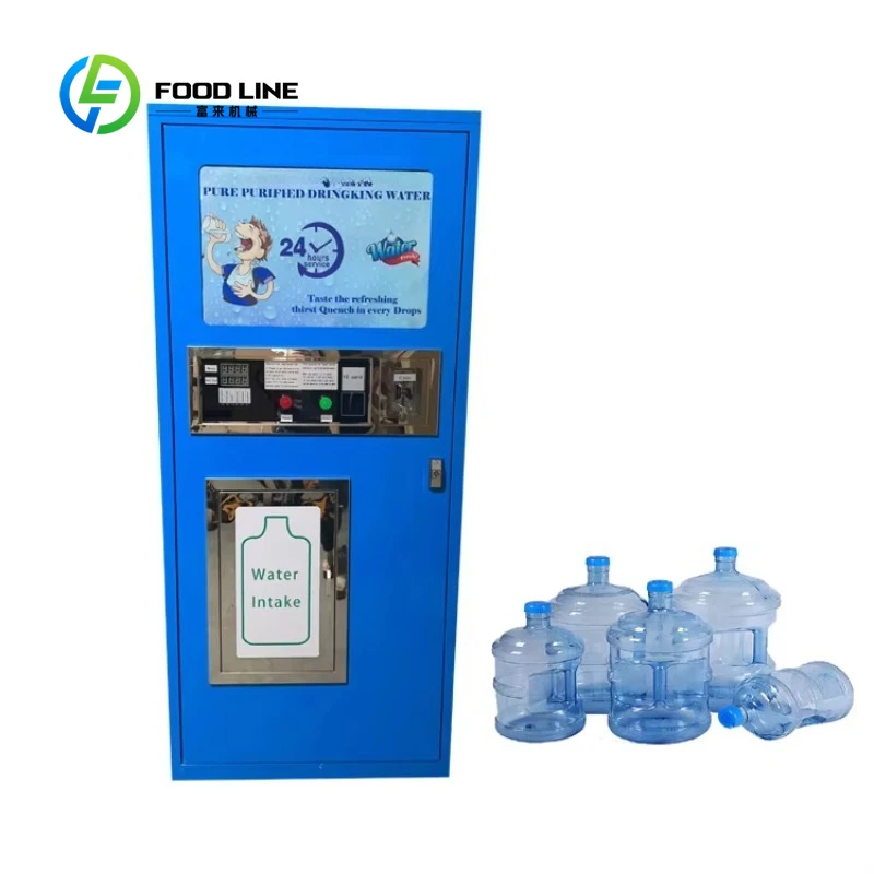 Coin-operated reverse osmosis purified drinking RO water vending machine