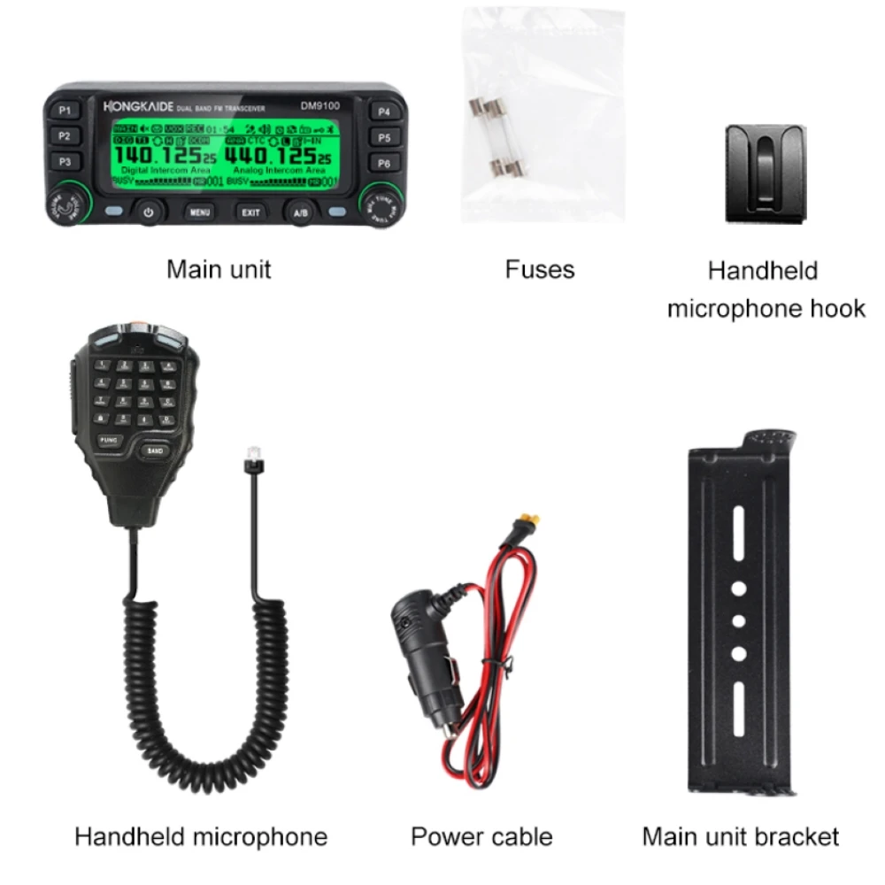 ZASTONE D9100 Digital DMR Car Walkie Talkie 25W Hm Radio Dual Time Slots GPS APRS Dual Band Transceiver Digital Car Radio