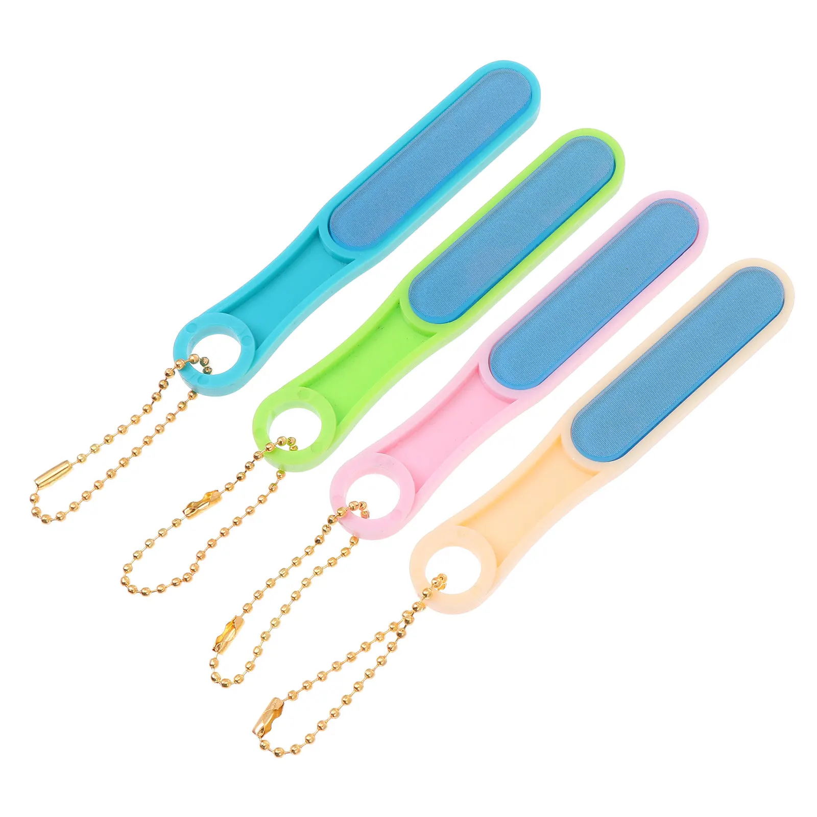 4Pcs Nano Glass Nail Files Transparent Durable Manicure Pedicure Tools Easy Store Nail Art Tools for Salon Use