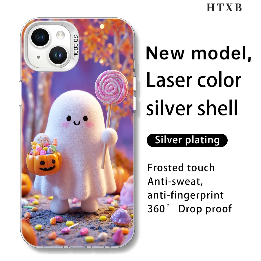 할로윈 롤리팝 호박 유령 아이폰 17에서 11 프로 맥스 플러스로